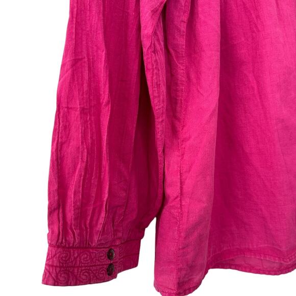 NWT Ba&sh Embroidered Ilo Fuchsia Blouse Size Medium - Picture 10 of 12